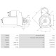 Motor de arranque Volvo Penta AQD2B-1